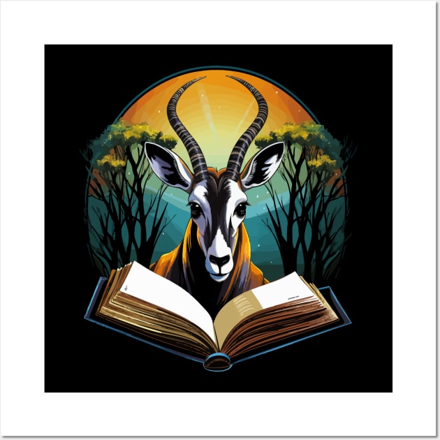 Gemsbok Reads Book Wall Art by JH Mart